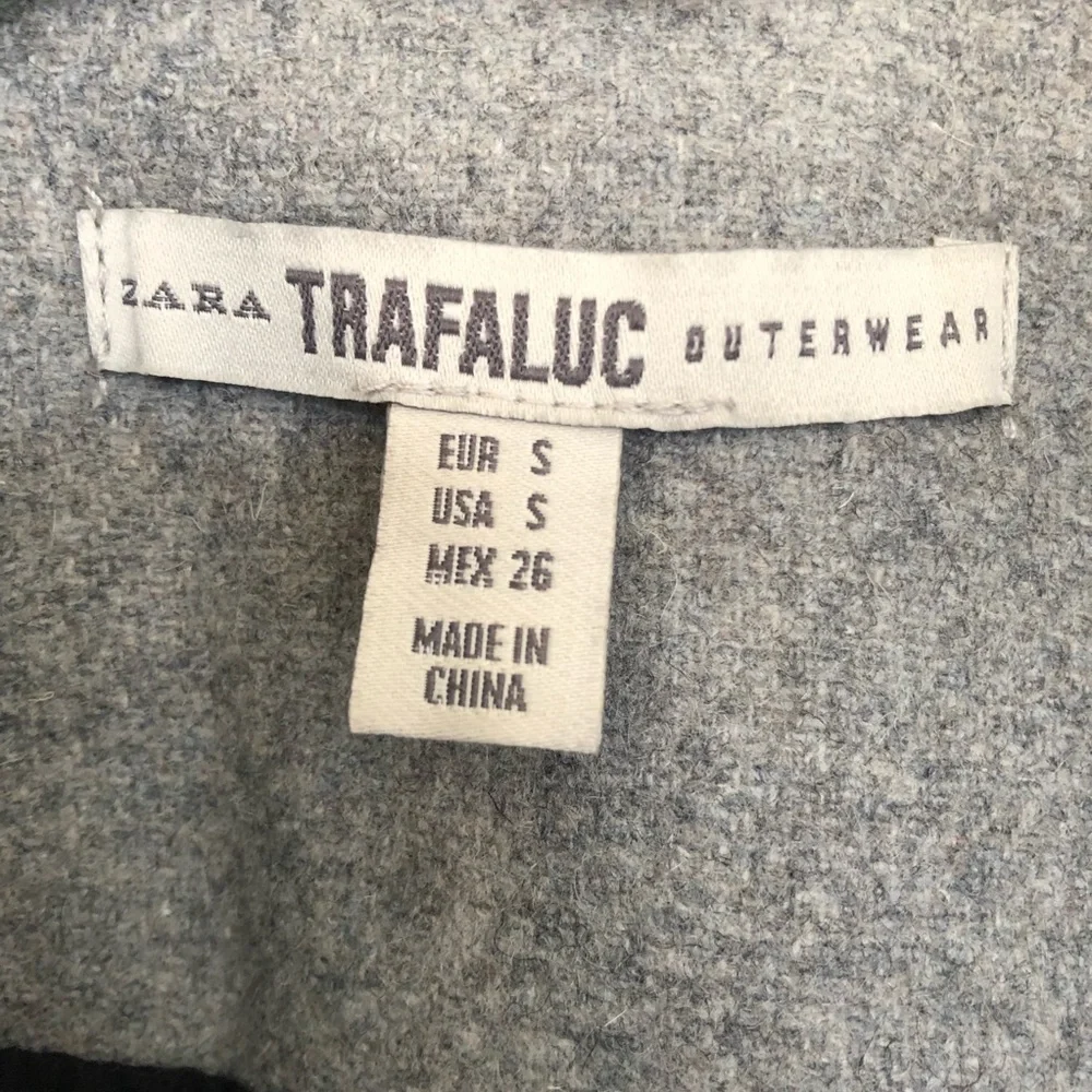 Zara Trafaluc Outerwear Gray Pea Coat - Picture 7 of 7